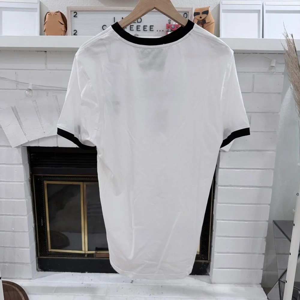 Moschino Couture White Double Smiley Short Sleeve T-Shirt - Picture 4 of 9